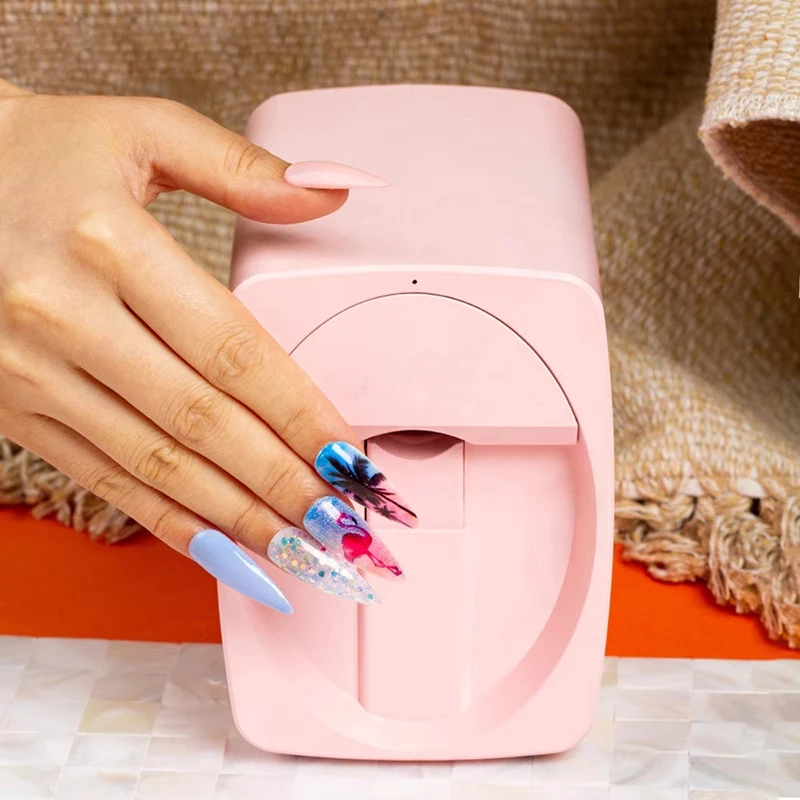 Smart nail printer portable printing master mini small nail printer self-service Android/iOS APP 3D Mobile Nail Printer