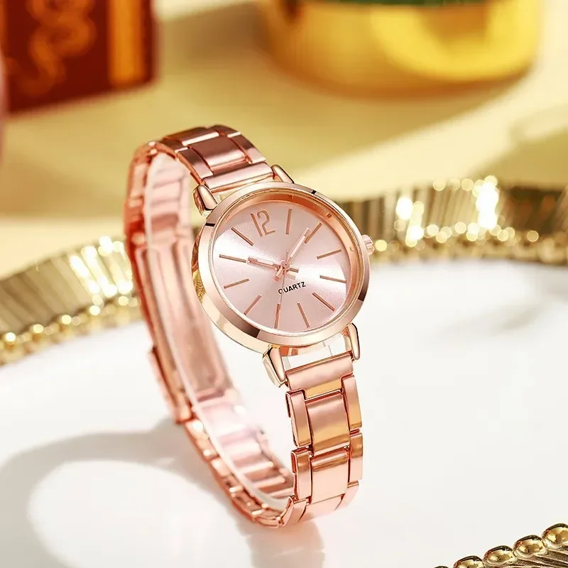 Light luxury steel strip women's watch pointer female student fashionable simple  quartz watchFashion Watch