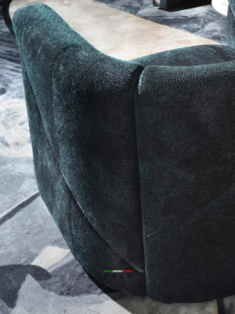 Fabric Sofa Living Room Green Single Seater Light Luxury Creative Leisure Modern Custom Sofa