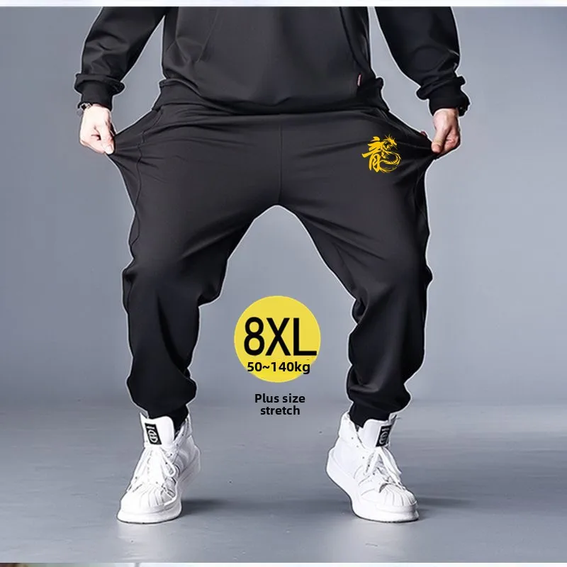

Мужские спортивные брюки Bla Elastic Harajuku Sle, весенне-осенние, больших размеров, свободного кроя, модные, с манжетами, повседневные, спортивные