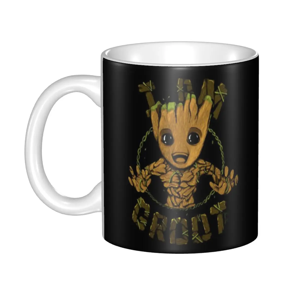 أكواب قهوة مخصصة من Guardians Of The Galaxy I Am Groot Monster، كوب شاي حليب من السيراميك بنفسك