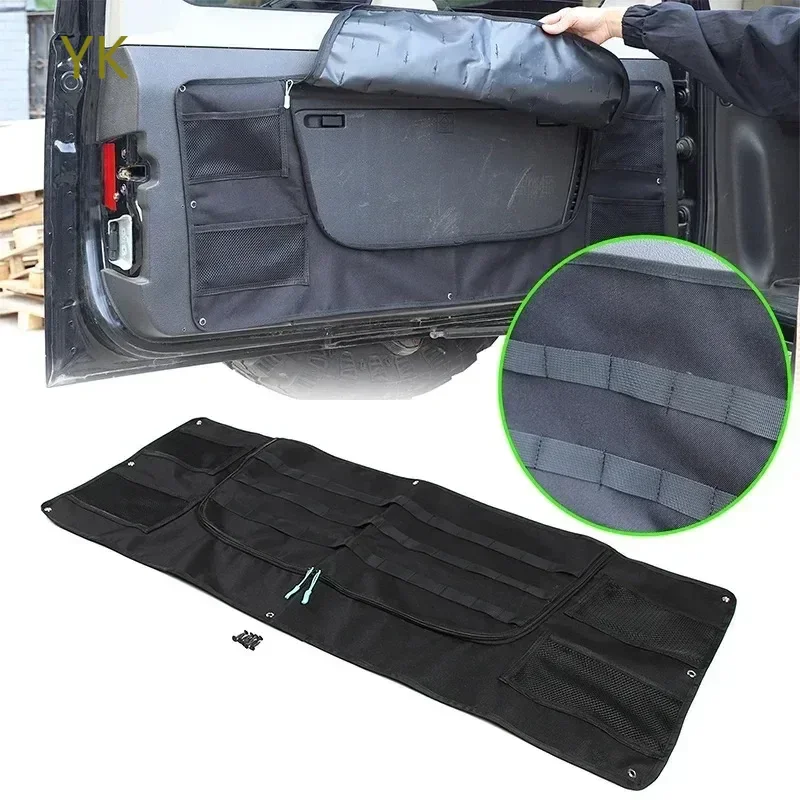 

For Hummer H3 2005-2009 Oxford Cloth Black Car Tailgate Storage Hanging Bag Rear Trunk Door Hanging Bag Interior Car Accessories