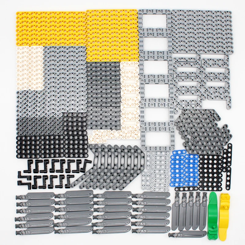 

280PCS DIY Technical Parts Liftarm Thick Building Bricks Blocks Accessory Set Arm Beam Mechanical Bulk High-Tech Toys