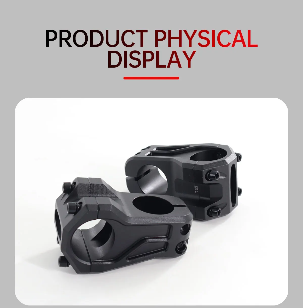 Ultraleichter CNC-Aluminiumlegierung Fahrradvorbau mit Direktmontage, hochfest, kurzer Lenker für Rennrad und MTB, 31,8mm*28,6mm – Detail 10