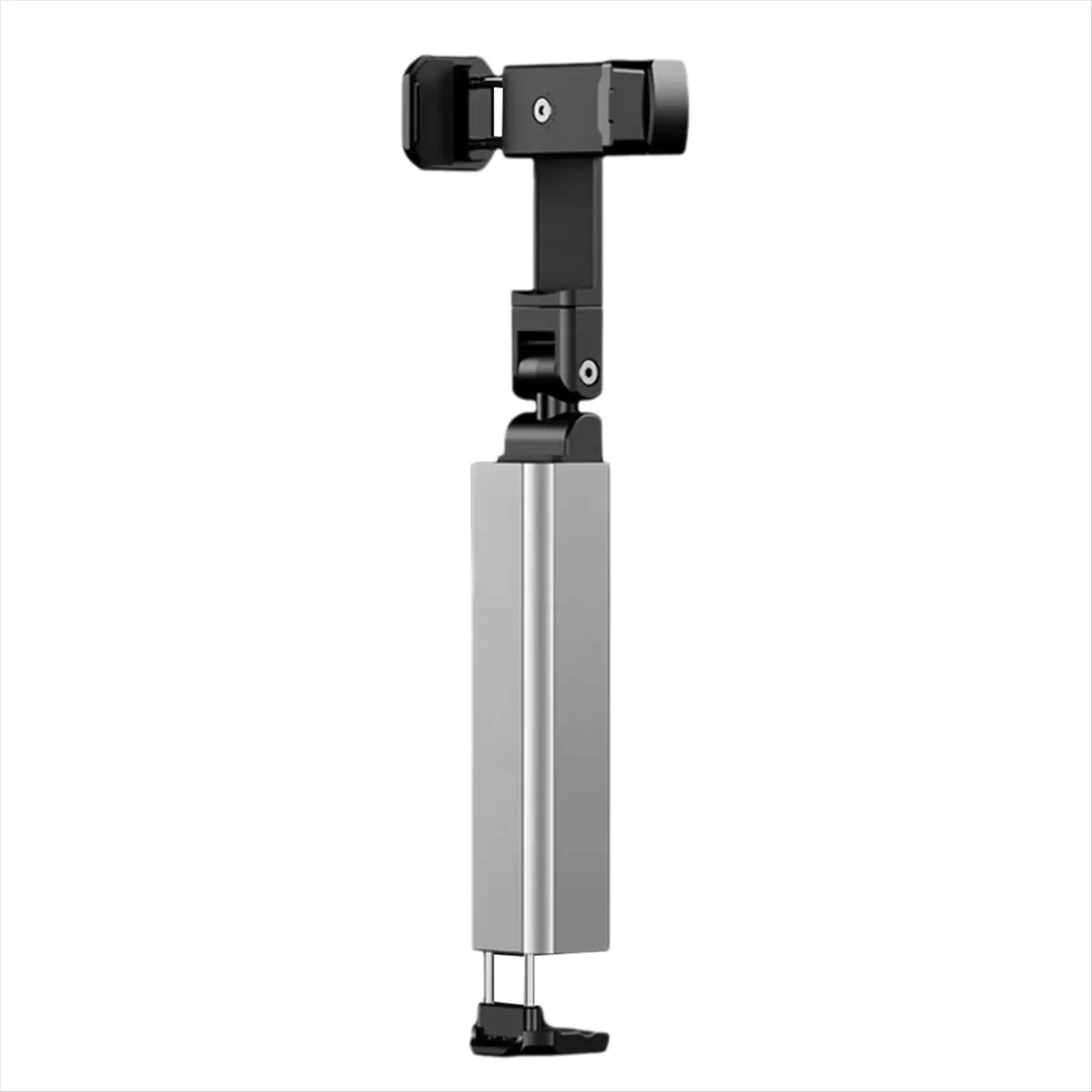 [T28C] Airplane Phone Holder Travel Essentials Flexible Rotation HandFree Airplane Phone Mount Seat Smartphone Stand Silver