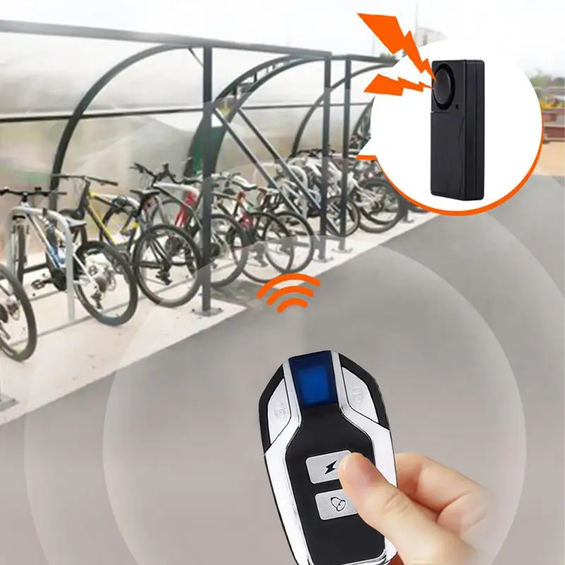 Motorcycle Alarm 110dB Wireless Remote Scooter Alarm System Waterproof Trailer Air Horn Antitheft Products Long-Lasting Battery