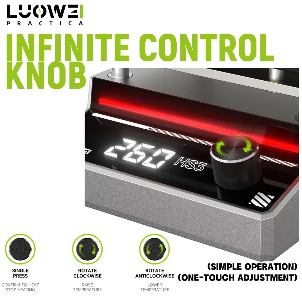 LUOWEI HS3 станция предварительного нагрева, многослойная платформа предварительного нагрева, термостатическая для Android IPhoneX-16Pro Max, инструмент для ремонта чипов материнской платы