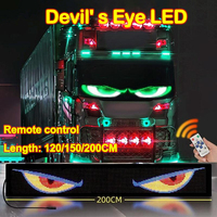 Devil's Eye Automotive Interior Lights Personalized Universal LED Matrix Pixel Panel Flexible Car Window Decorative Cool Lights