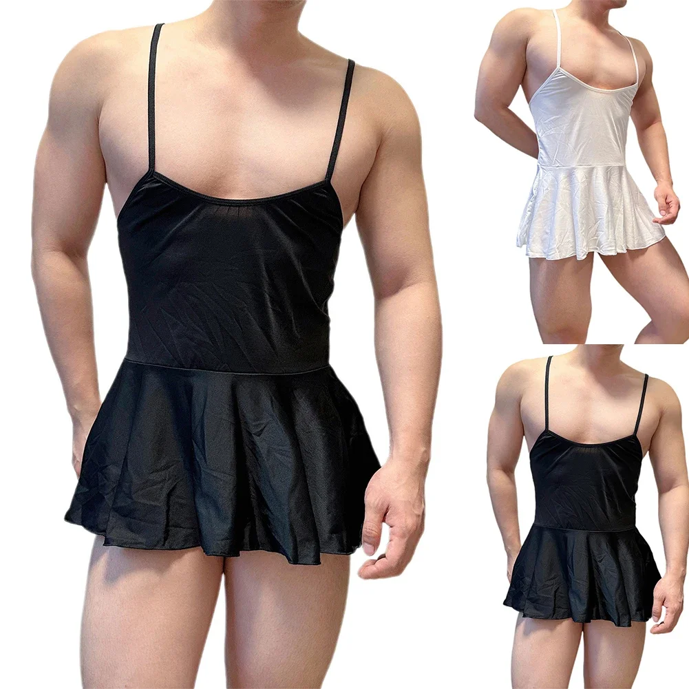 ملابس داخلية للرجال بدون أكمام فستان بدون أكمام مفتوح الظهر ملابس داخلية متقاطعة بدون ظهر فستان صيفي صغير ملابس منزلية