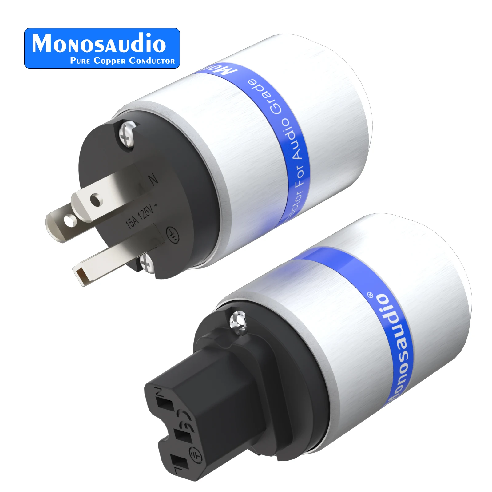 Monosaudio M106/F106 النحاس النقي الولايات المتحدة قابس طاقة Hifi النسخة الأمريكية التيار المتناوب قابس طاقة الراديوم موصل 15A/125 فولت محول الصوت