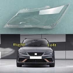 For Seat Leon 2013-2018 Transparent Lampshade Front Headlight Shell Headlamp Cover Lens Plexiglass Auto Replacement Parts