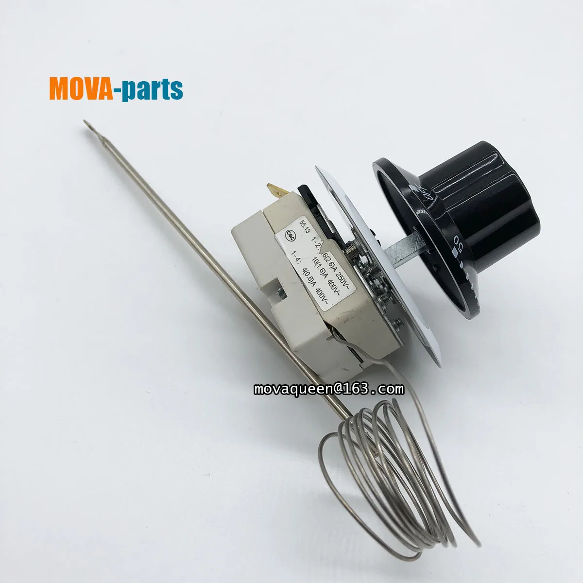 Griddle Oven Fryer Spare Parts 55.13262.010 50-323 Degrees Mechanical Thermostat With Knob