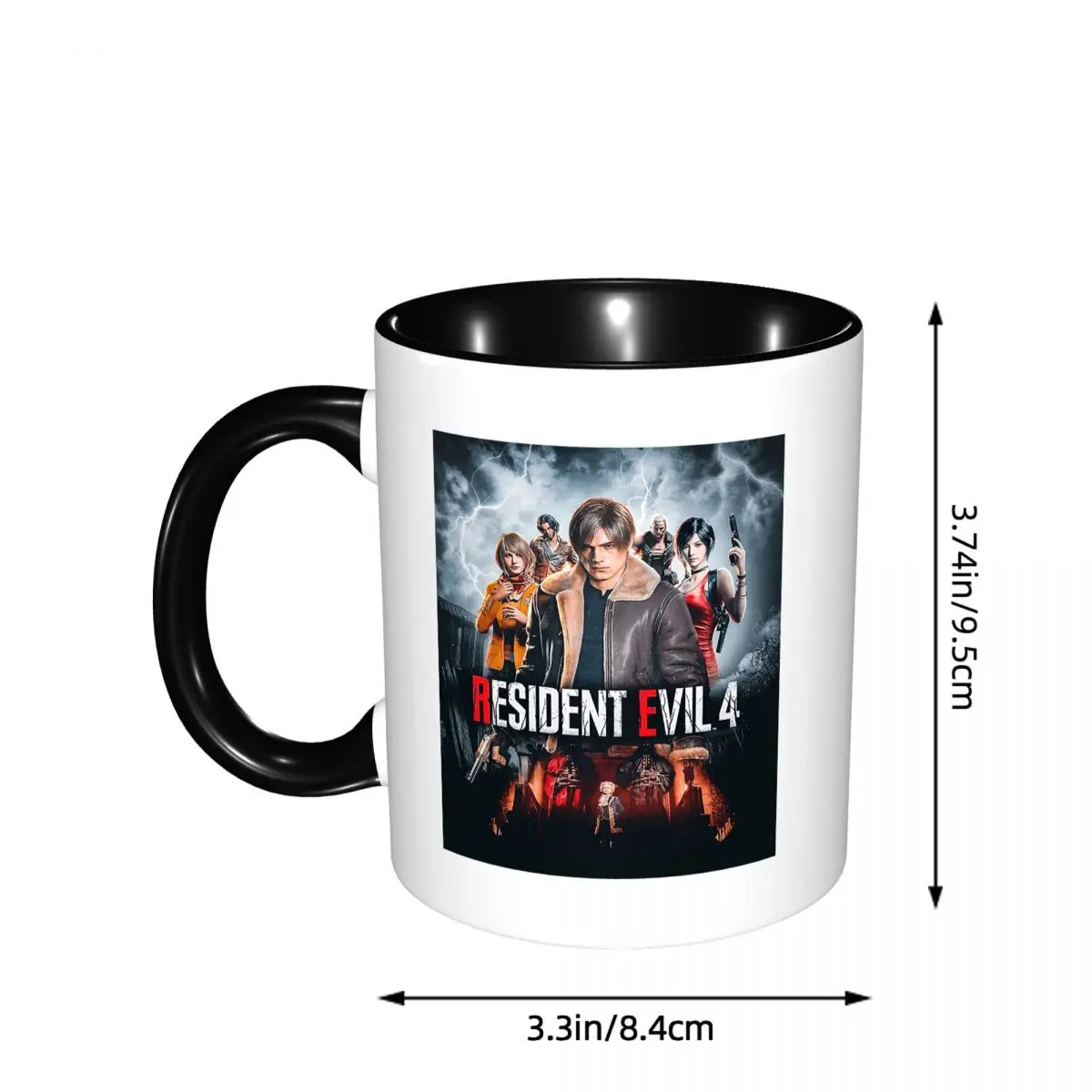 Resident Evils 4 Funny Games RE4 Mug Funny Ceramic Coffee Cups Tea Mugs Milk Cup Drinkware Gift for Woman Man
