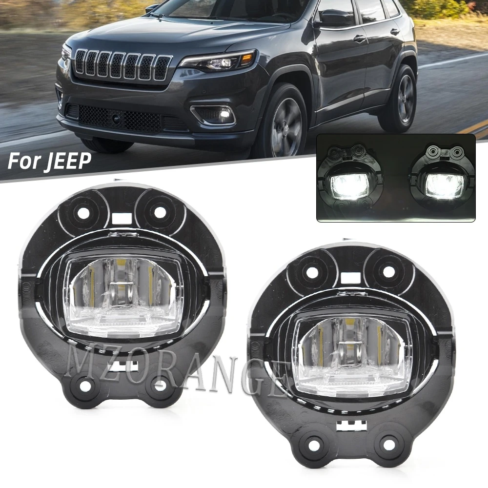 

Светодиодные противотуманные фары для Jeep Cherokee 2019 2020 2021, фары переднего бампера, противотуманные фары, лампы дальнего света, автомобильные аксессуары 68410368AB