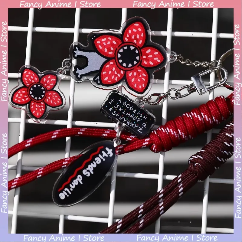 かわいい漫画のデモゴルゴン装飾吊り下げ紐両面アクリルバッグチャームファッションバックパックペンダントアクセサリー完璧なギフト