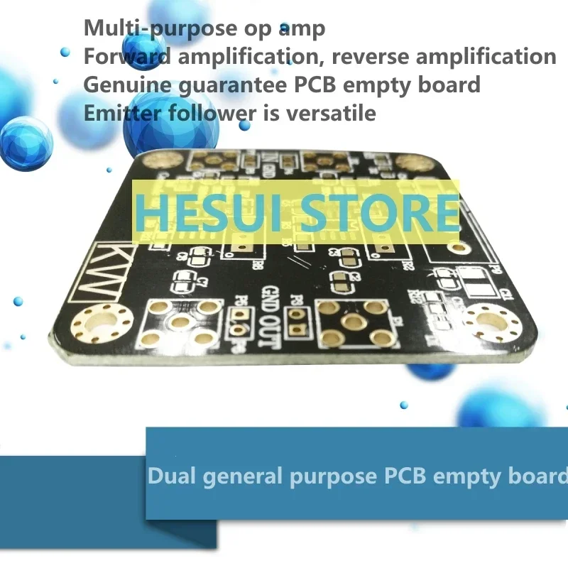 Multi-purpose OP-AMP module PCB empty board forward and reverse amplifier emitter follower genuine