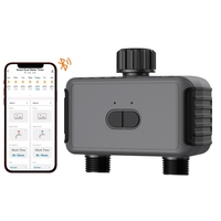 Wifi Smart Irrigation Water Timer Automatic Sprinkler System With Hub APP Controller Black For Yard Lawn Garden Pool EU Plug