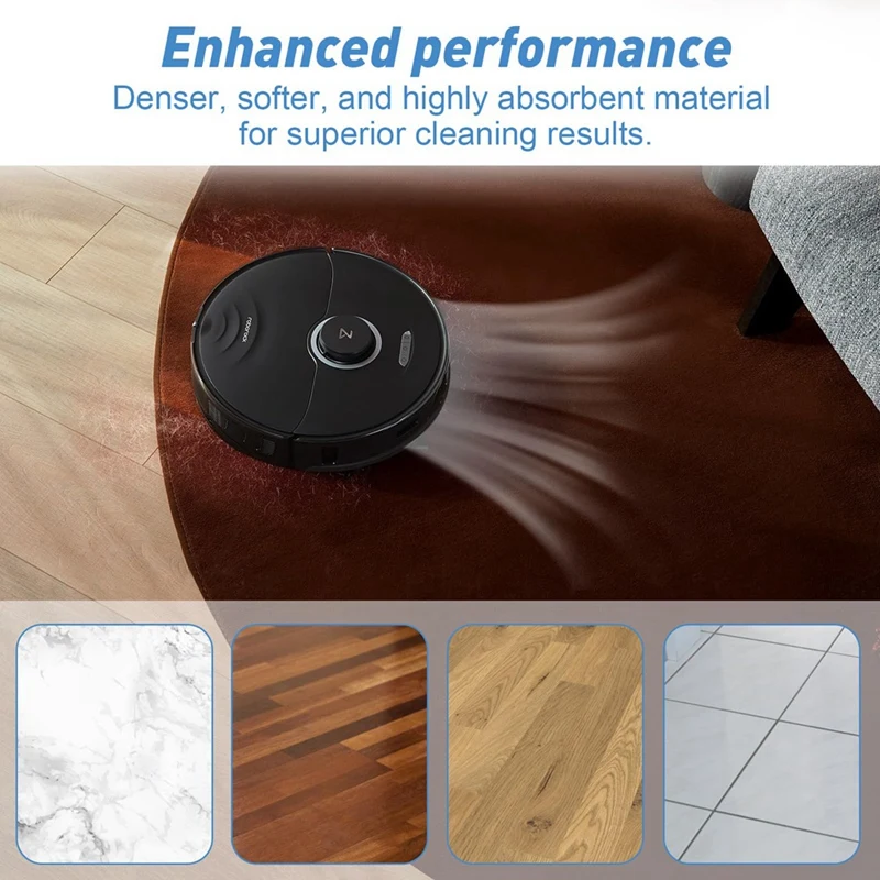 Serpillière pour aspirateur robot Roborock S8 Pro Ultra / S8 +/S8, tampons lavables et réutilisables en microcarence