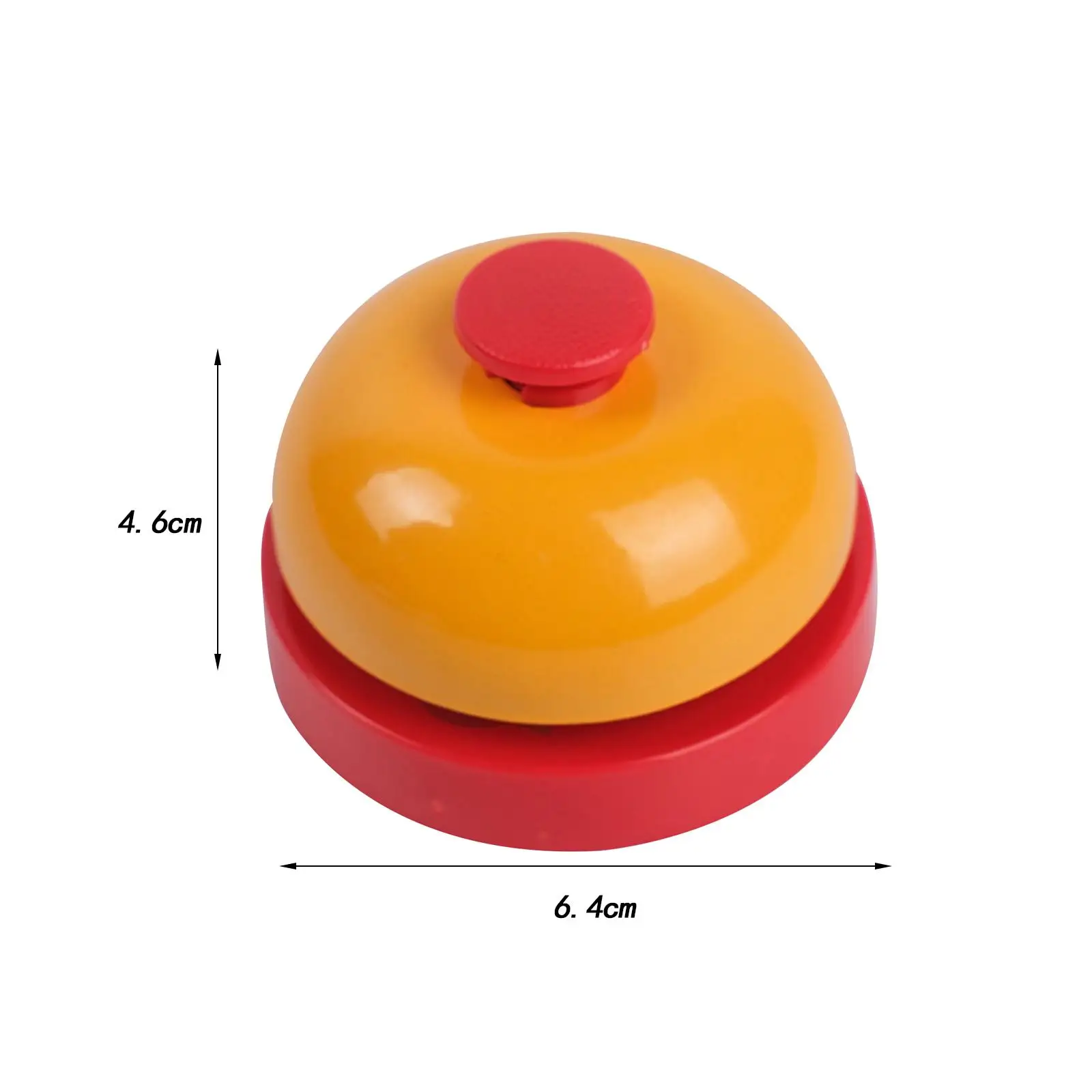 Rufglocke, 2,5 Zoll Durchmesser, Gegenglockenringe, multifunktionale Klassenzimmerglocke aus Metall