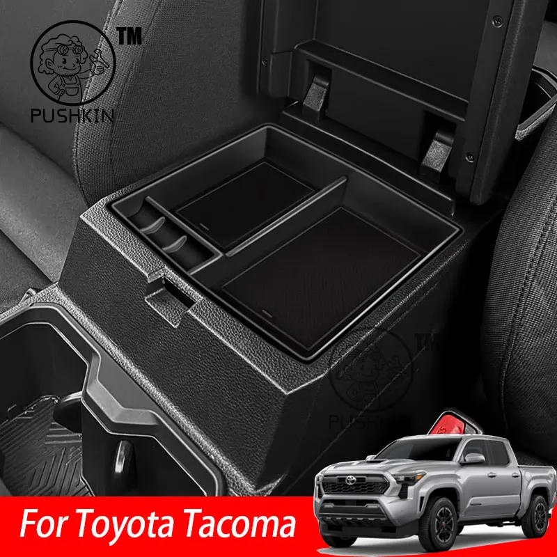 

For Toyota Tacoma 2024 2025 Car Armrest Storage Box Center Console Organizer Center Console Interior Accessories