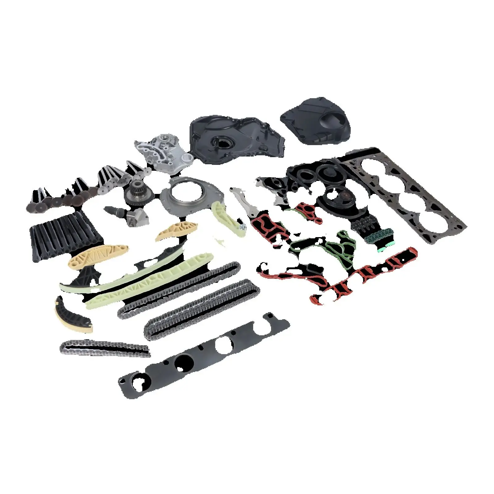 4PCS Engine Timing Chain Cover Kit FOR VAG 2.0T EA888 Gen2 A4 Q5 2008-2016 Repair Auto Parts