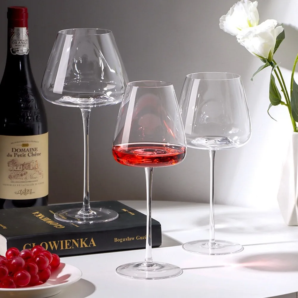 Creative Nordic Style Burgundy Wine Glass Crystal Glass Goblet Design Wine Cup for Home Champagne & Red Wine