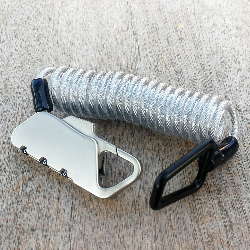 

Helmet, luggage, bicycle password anti-theft lock, telescopic cable lock K2S exchangeable password lock