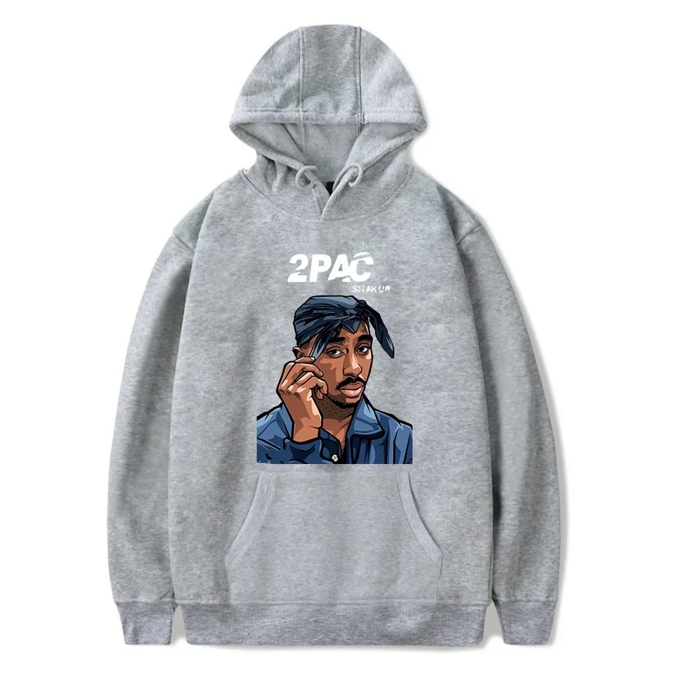 

Rapper Tupac 2pac Print Hoodies Autumn Streetwear Men Women Fashion Oversized Sweatshirts Hoodie Tracksuits Unisex Clothing