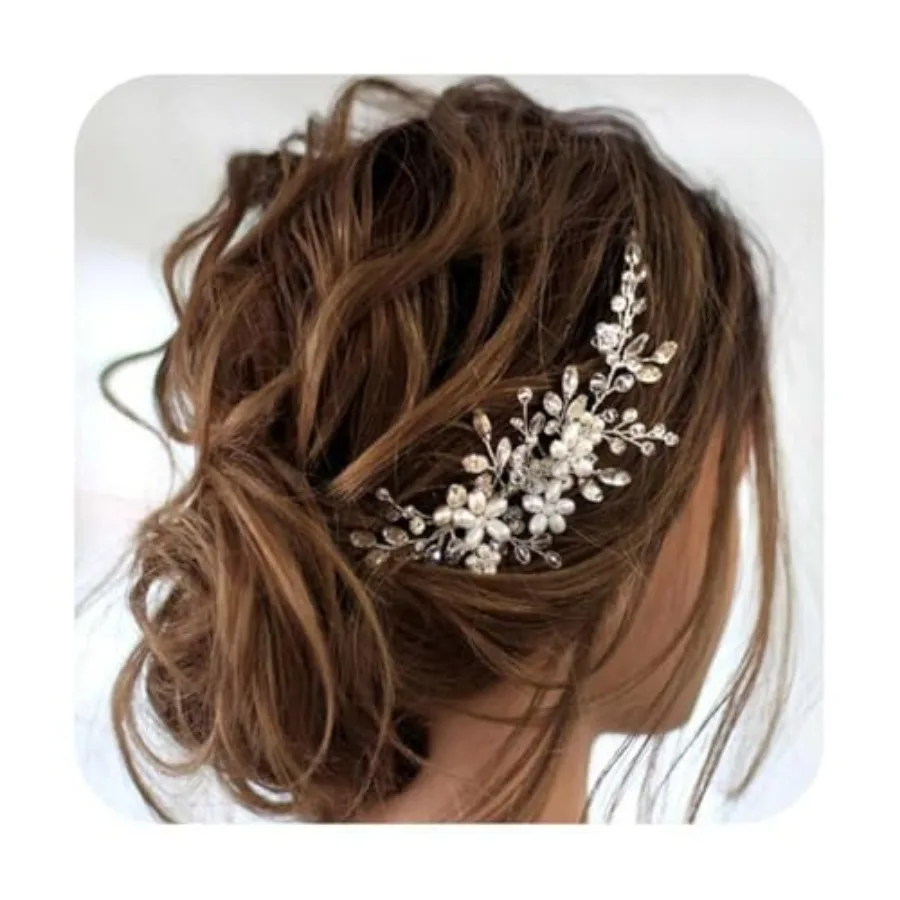 

JKWIN Bridl Hir ccessories Wedding Hir Comb Perl Hir Pcs for Women HC034 1