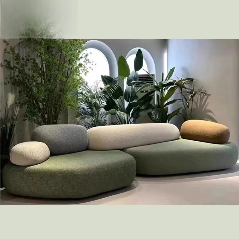 طقم أريكة فاخرة مقسمة لأثاث غرفة المعيشة وأرجل معنقدة قابلة للتحويل #1