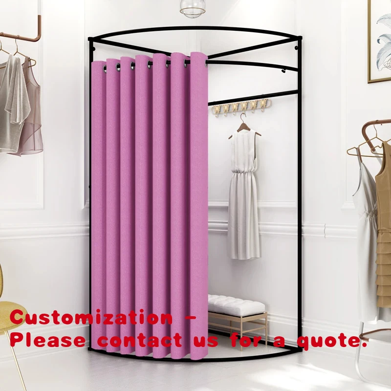 

Customize.Portable Custom Changing Room Dressing Room Curtain Fitting Room up Retail Outlets