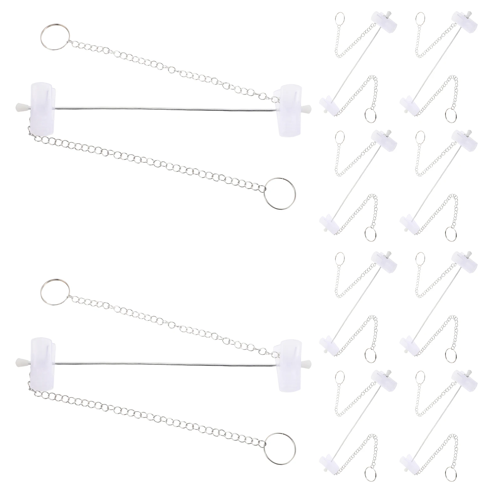 

10pcs Clothing Display Chain Heavy Duty Clothes Hanging Iron Chains Metal Wear Resistant Classic Style