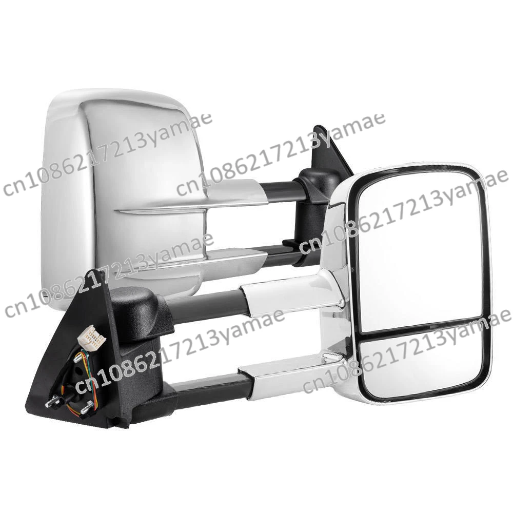 Suitable for Toyota Land Cruiser 100 98-07, foldable, rearview mirror trailer mirror plating