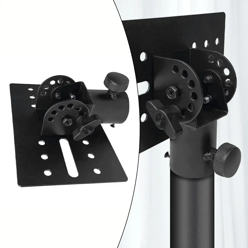 Rotatable 35mm Metal Mount Tripod Pole DJ Speaker Stand Adapter Top Cap Mounting Base        Tripod Pole Parts