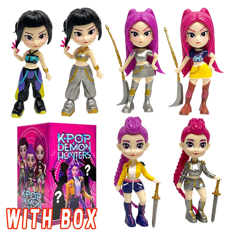 Kpop Devil Hunter Anime Figures PVC Model Table Cute Girl Action Figures Toys for Gift Collect Figure Doll Kids Christmas Gifts