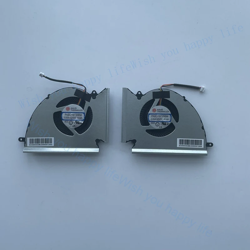 LULUYUAN For MSI GE76 GP76 MS-17K3 MS-17K2 CPU & GPU Cooling Fan PABD1A010SHL N451 52