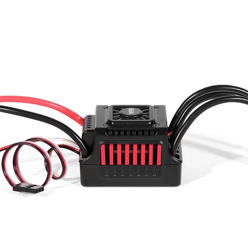 

Exquisite-WSDT-60A RC Sensorless Brushless Waterproof 60A ESC Suitable For 1/10 RC ,Compatible With Various Brushless Servos