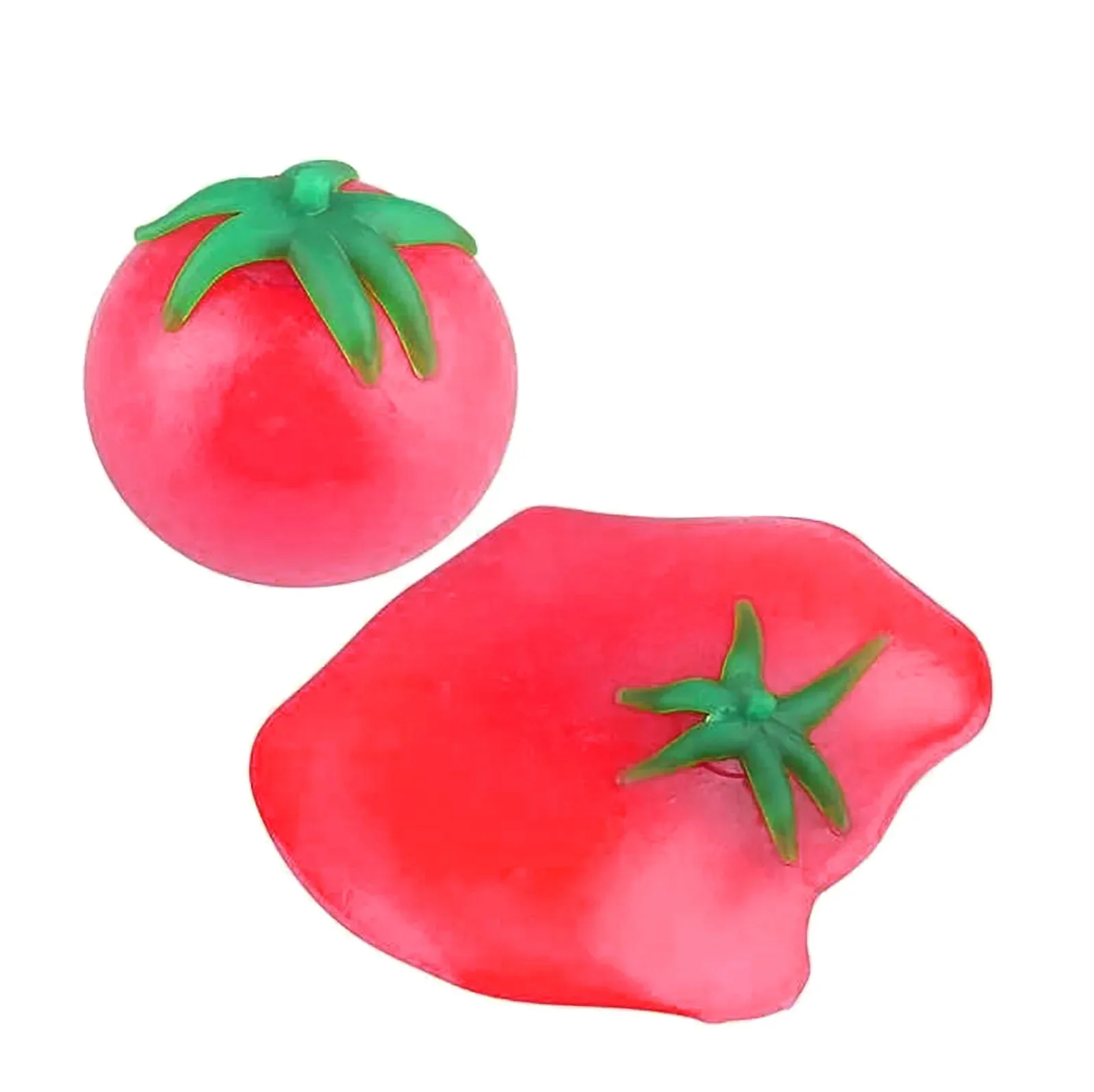 Cartoon Cute Tomato That Doesn’t Fall Apart Slowly Rising Pressure Tomato Rubber Stress Relief Toy Pinch Toy