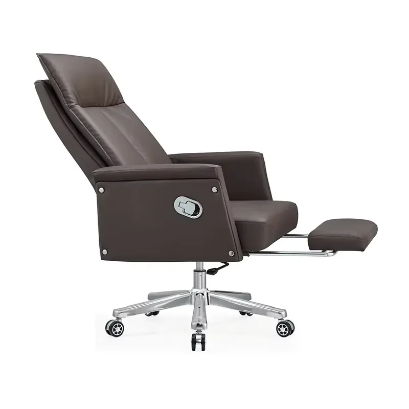 E-Sports Reclining Lunch Swivel Computer Chair with PU Office Household Engineering Chair