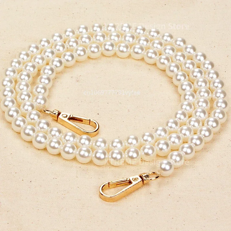 40-130cm Pearl Wrap Chain Wrap Chain Hand held Pearl Jewelry 10mm Pearl Woven Wrap Strap Bag Parts Accessories