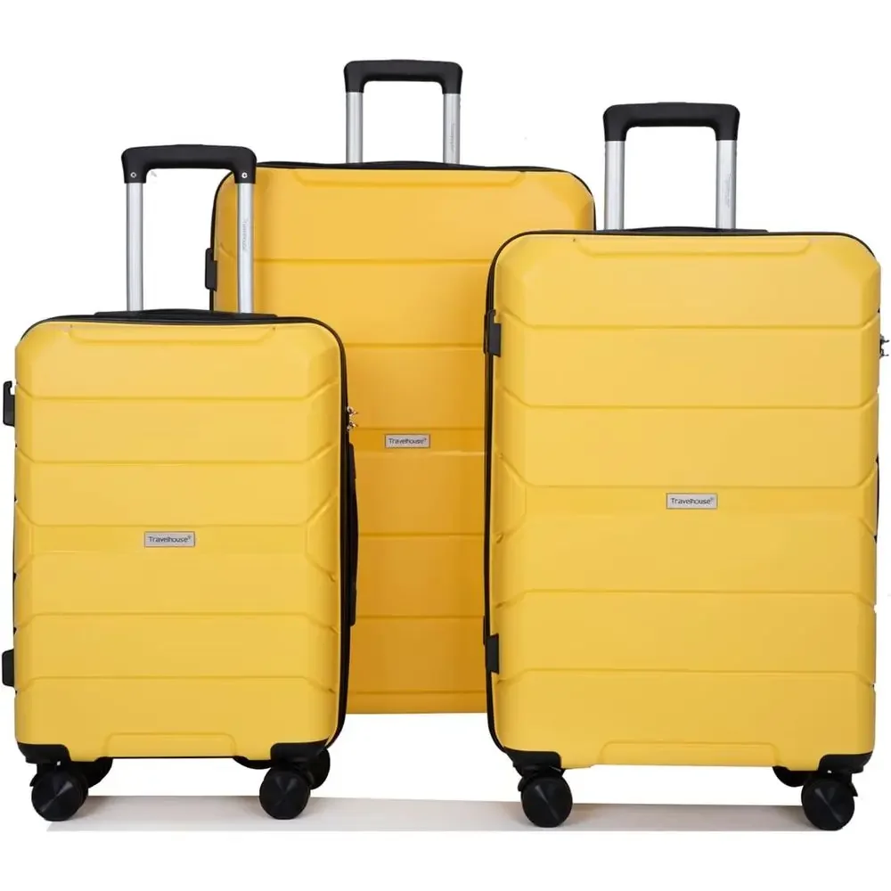 

Hardshell 3-Piece Spinner Luggage Set with TSA Lock for Women in 20, 24, and 28