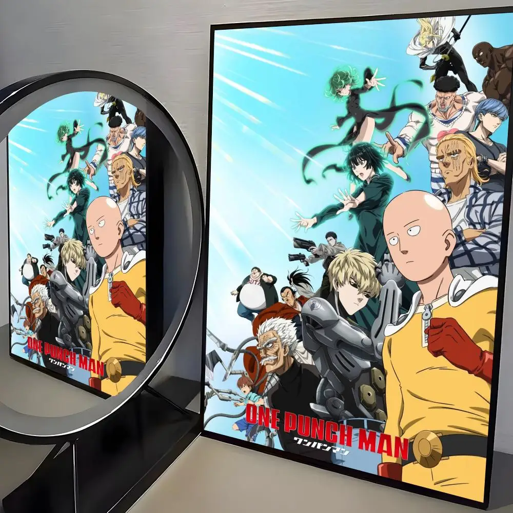 One-Punch Man Poster Frameless Poster Self-adhesive Art Waterproof Paper Sticker Coffee House Bar Room Wall Decor - view 6