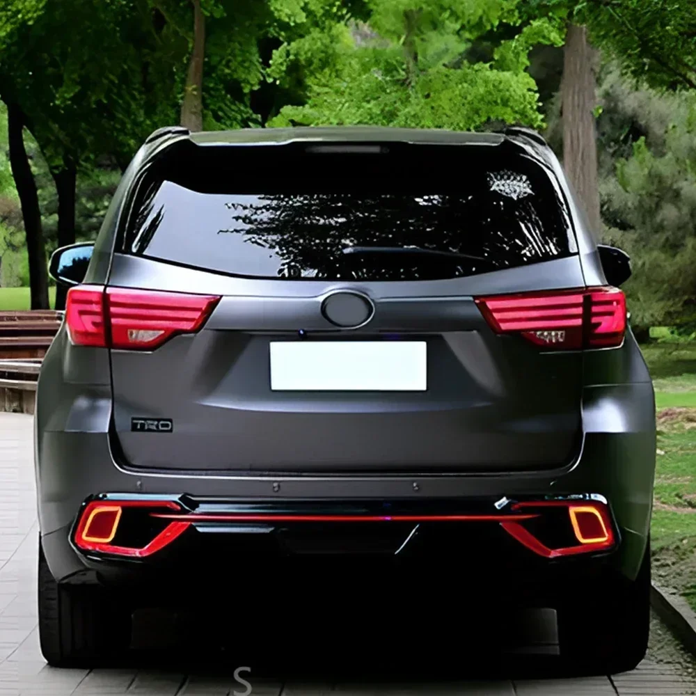 المصابيح الخلفية للسيارات لتويوتا هايلاندر 2015-2021 LED مجموعة المصابيح الخلفية للسيارة ترقية لكزس نمط الديناميكي بدوره الملحقات