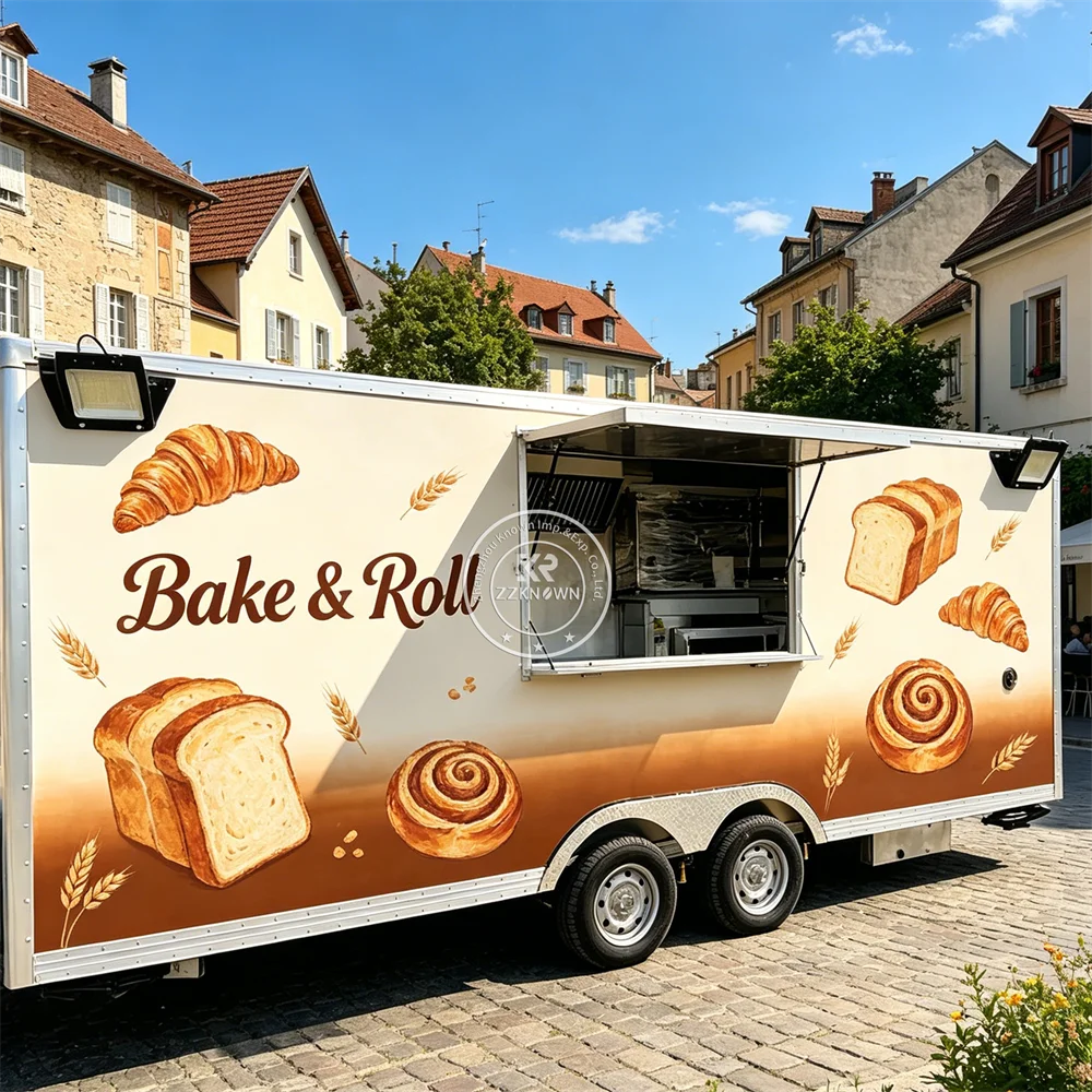 

Custom Outdoor Street Mobile Coffee Fast Food Cart Coffee Kiosk Mobile Restaurant Food Truck Trailer For Sale