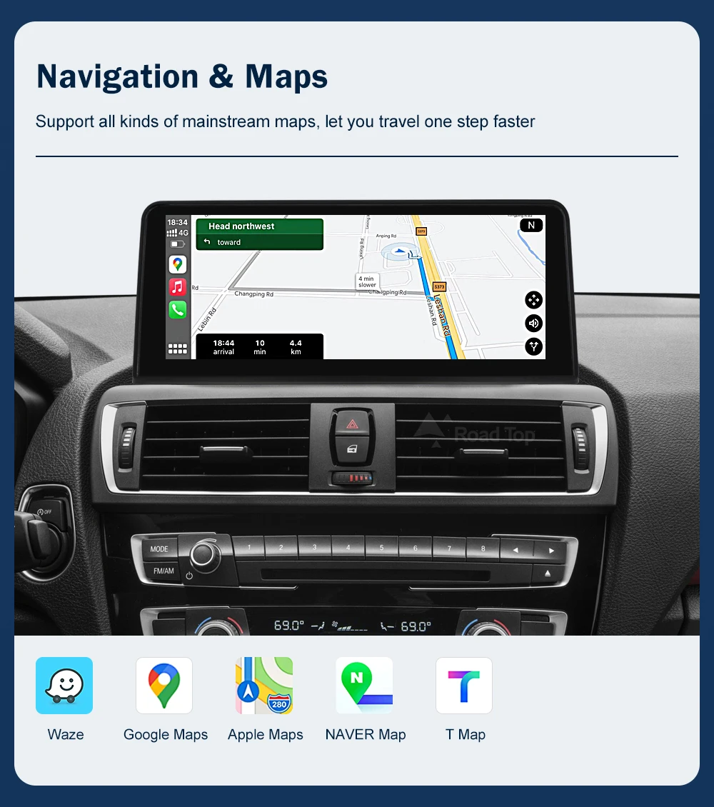 10,25 Multimedia AHD Display Für BMW 1 2 Serie F20 F21 F22 2012-2016 NBT Touchscreen Drahtlose Carplay navigation Android Auto – Detail 11