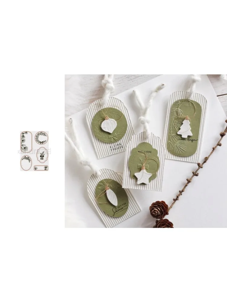2 Neue Produkte im Vorverkauf: Weihnachtliche Schneidvorlagen für Eltern und Kinder, DIY Scrapbook-Album-Dekoration, geprägte Papierkarten