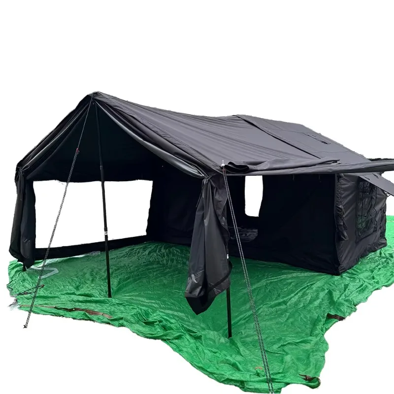 

New inflatable tent waterproof and durable black camping tent
