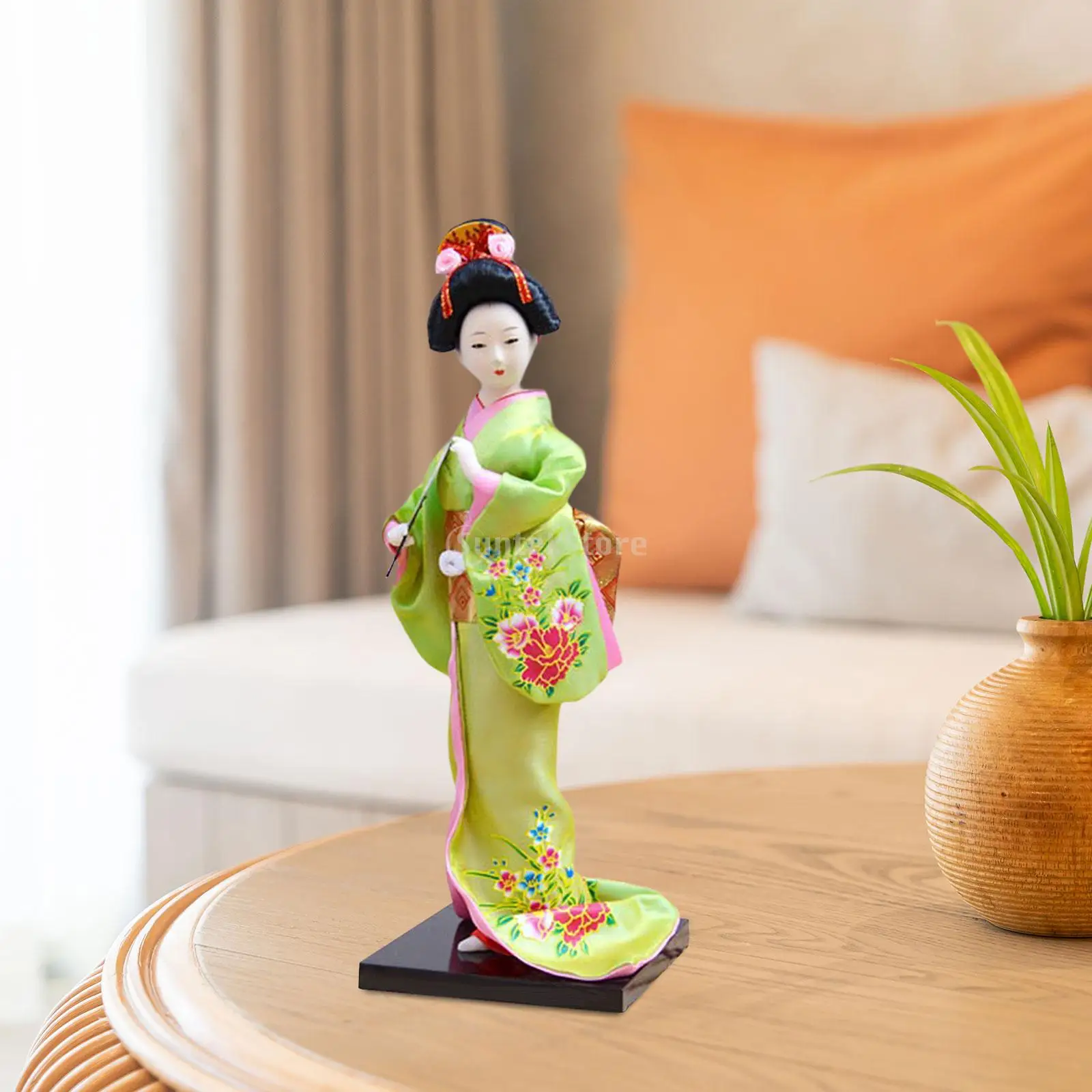 Ethnic Japanese Geisha Dolls Folk for Home Tabletop Decoration Statuette Japanese Doll Ornaments Decor Girl