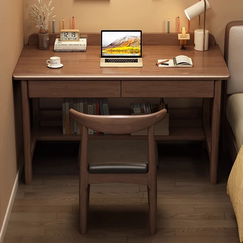 مكتب مع درج، طاولة دراسة مكتبية بسيطة، مكتب كتابة منزلي للطلاب، كمبيوتر لغرفة نوم الطلاب في المدرسة الثانوية