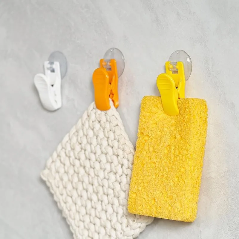 8pcs Multi-functional Suction Cup Holder With No Need For Drilling, Perfect For Toothpaste, Sticky Notes, Towels, And Other Hous